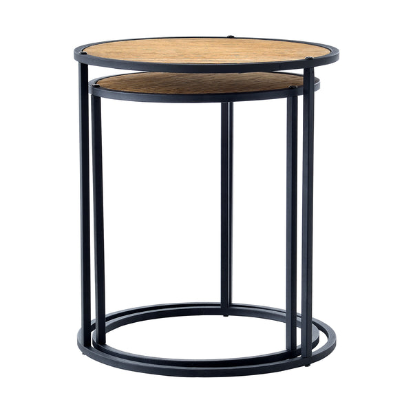 Soffbord set Moriusaq metall [en.casa]