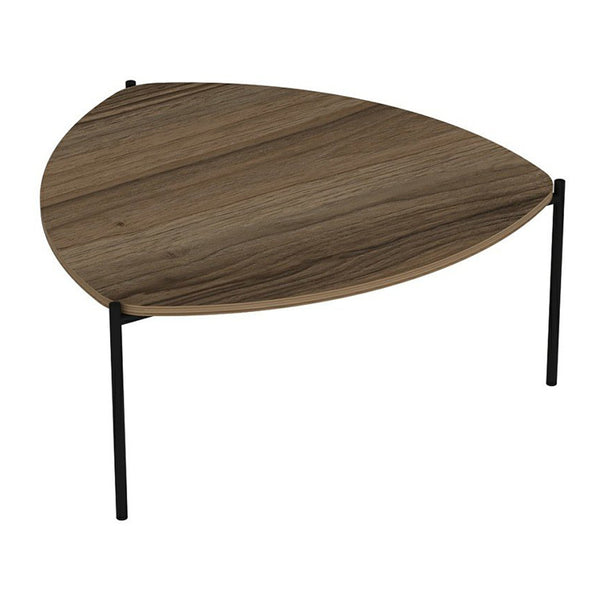 Gladsaxe soffbord 40x90x89 cm valnötslook / svart [en.casa]