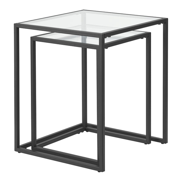 Soffbord Holstebro set om 2 härdat glas [en.casa]