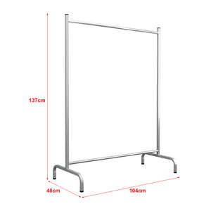 Klädhängare Staffanstorp 137x104x48cm silver [en.casa]