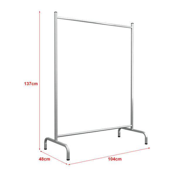 Klädhängare Staffanstorp 137x104x48cm silver [en.casa]
