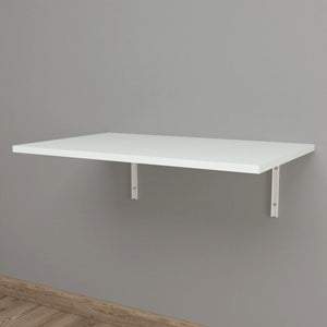 Klepp hopfällbart väggbord 72x45cm vit [en.casa] 