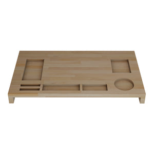 Monitorställ Ringsted 5x54x30 cm Bok [en.casa]