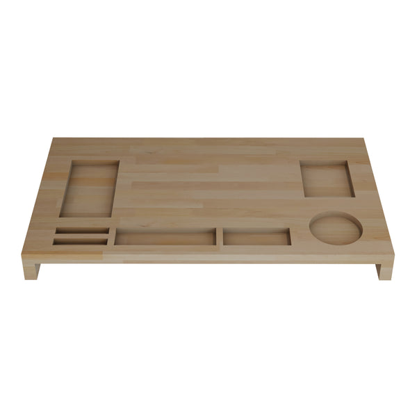 Monitorställ Ringsted 5x54x30 cm Bok [en.casa]