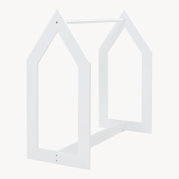 Garderobsställ Værløse 78x75x35cm Vit [en.casa]