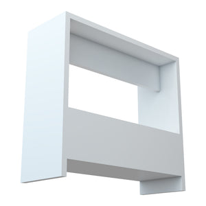 Sidobord Rødovre 60x55x20 cm vit [en.casa]