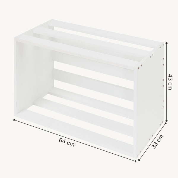 Sidobord Rønde 43x64x33 cm vit [en.casa]
