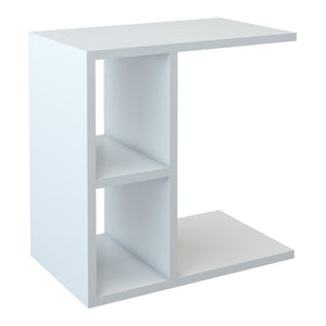Sidobord Ravnsborg 50x50x30 cm vit [en.casa]