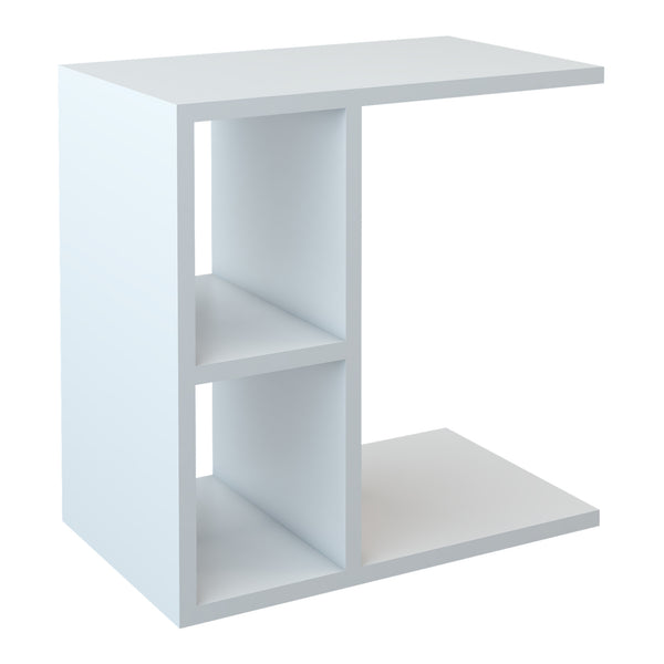 Sidobord Ravnsborg 50x50x30 cm vit [en.casa]