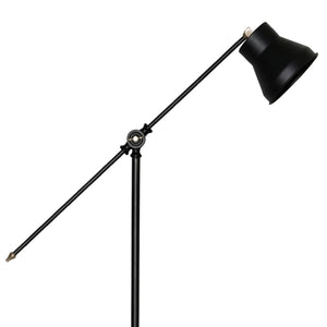 Golvlampa Peterborough Svart [lux.pro]
