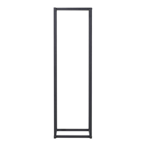 Vedförvaringshylla Tibro Stål 35x35x120 cm Svart [en.casa]