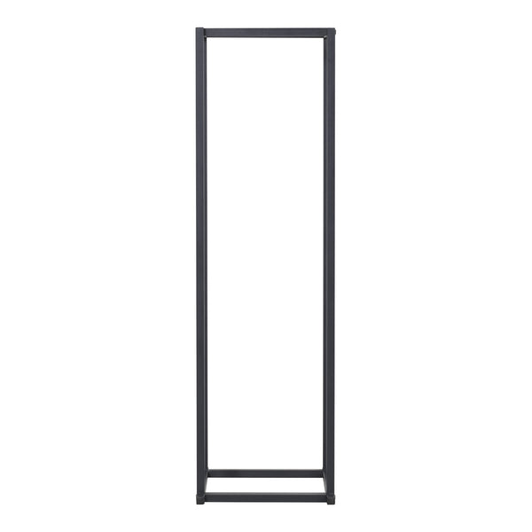 Vedförvaringshylla Tibro Stål 35x35x120 cm Svart [en.casa]