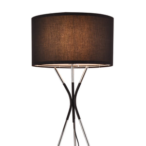 Golvlampa Athlone 145 cm metall silver svart [lux.pro]