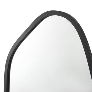 Väggspegel Grottole 62x50 cm svart [en.casa]