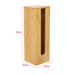 Skåp till toalettpapper Storuman 42x13,5x13,5 cm bambu [en.casa]