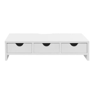 Monitorställ Ruovesi 12x51x25cm Vit [en.casa]