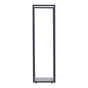 Vedträshylla Tornved Stål 35x35x120 cm Svart [en.casa]