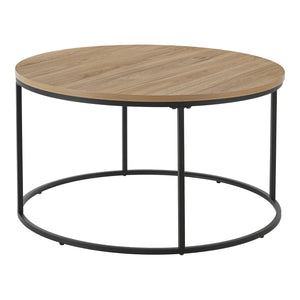 Soffbord Kuhmoinen 45xØ80 cm svart [en.casa]