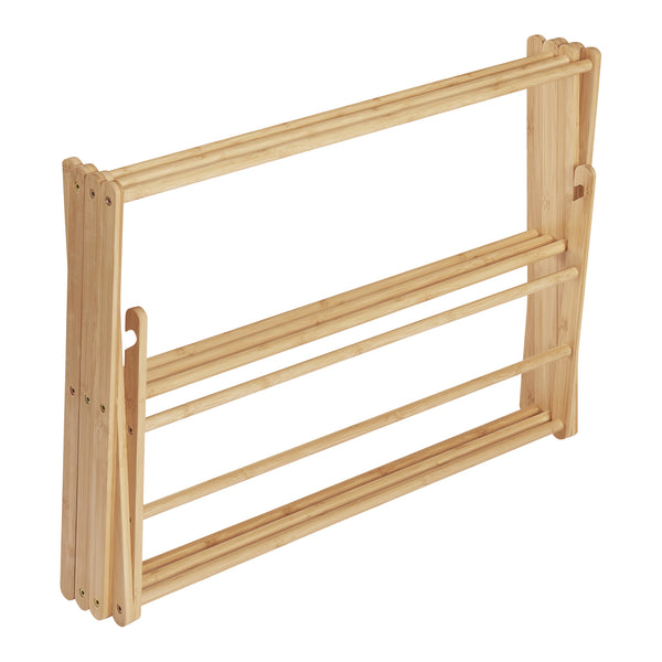 Hopfällbar klädhäst Grinau bambu [en.casa]