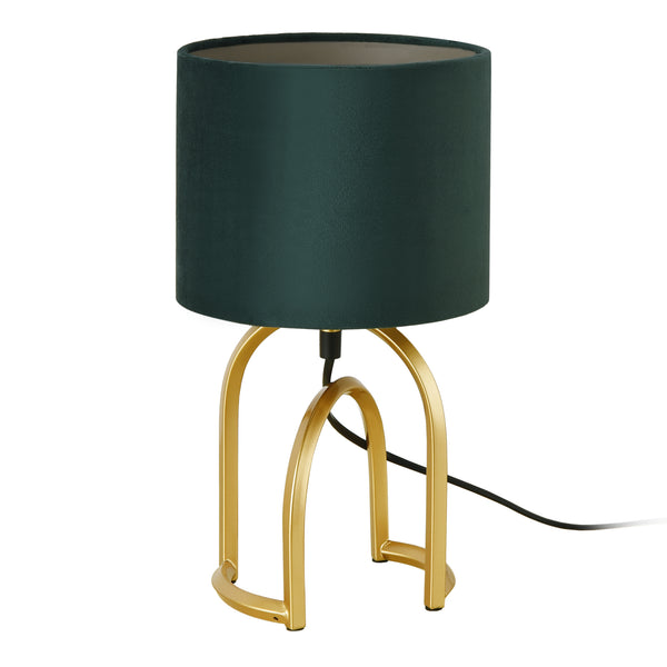 Bordslampa Smethwick 33,5xØ18 cm guld mörkgrön [lux.pro]