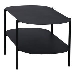 Soffbord Enebakk 112x62x40,5 cm stål svart matt [en.casa]