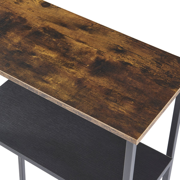 Åbo vedhylla med hyllor 60x30x112cm [en.casa]