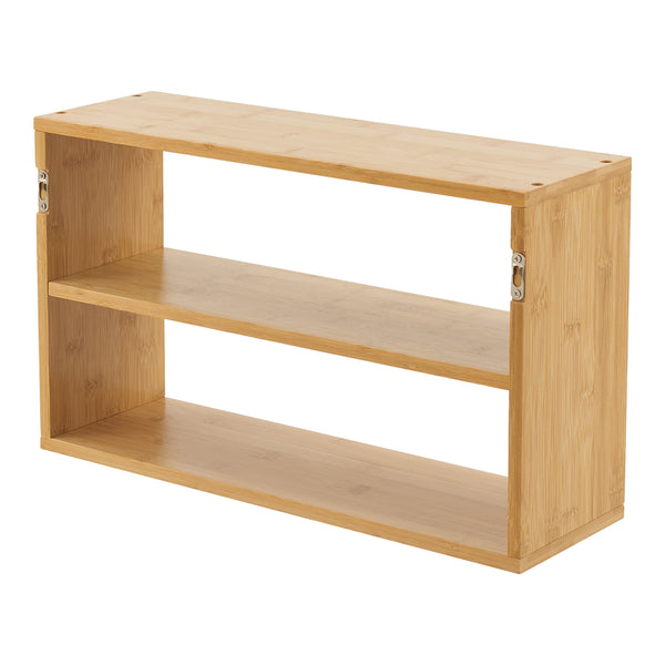 Vägghylla Gol 50x15x30 cm bambu [en.casa]