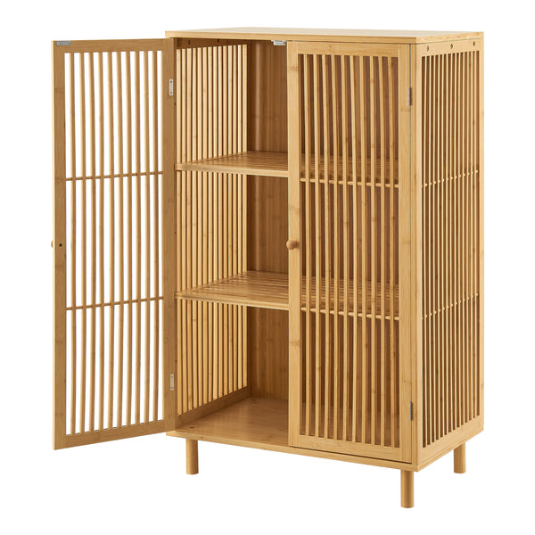 Grong sidoskåp i bambu [en.casa]