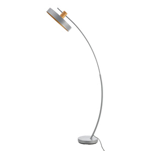 Golvlampa Stafford 159x75x35 cm metall grå [lux.pro]