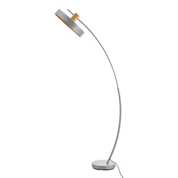 Golvlampa Stafford 159x75x35 cm metall grå [lux.pro]