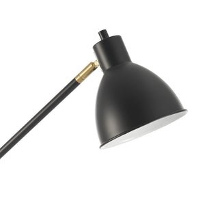 Golvlampa Stockport 139x59x23 cm svart guld metall [lux.pro] 