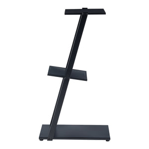 Stående hylla Rollag 72x40x25cm metall svart [en.casa]