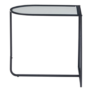 Soffbord Ulvik 50x50x35 cm glas metall [en.casa]