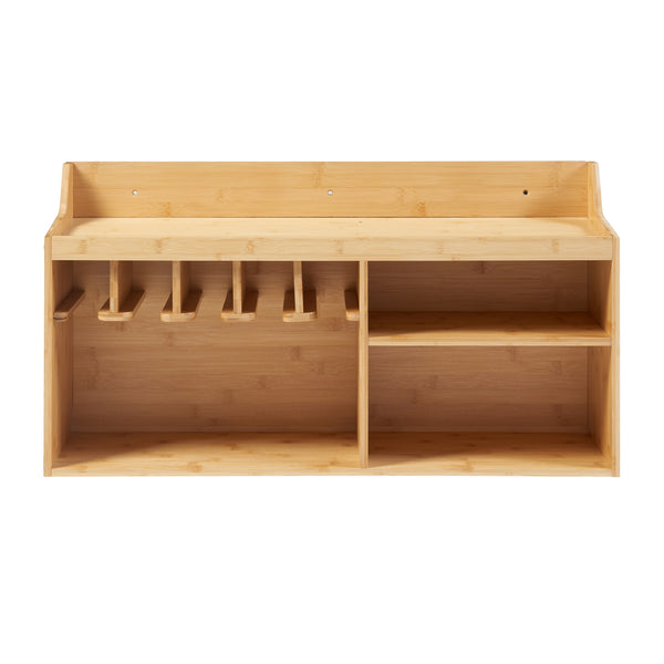 Verktygsorganisatör Gjemnes 86x25x45 cm bambu [en.casa]