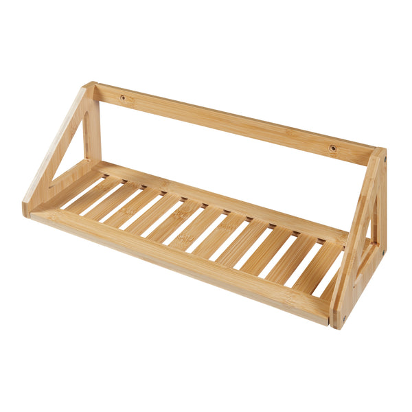 Vägghylla set Gjerdrum set om 2 43x15x15cm bambu [en.casa]