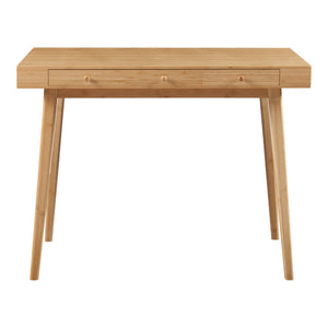 Skrivbord Hässleholm 100x50x75 cm bambu [en.casa]