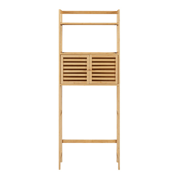 Badrumsställ Haugesund 158x60x26 cm Bambus [en.casa]