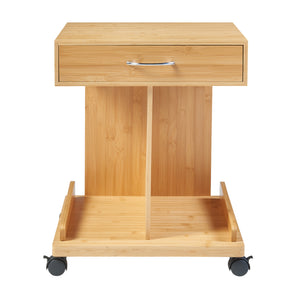 Jokkmokk rullbord 56,5x43x43 cm bambu [en.casa]