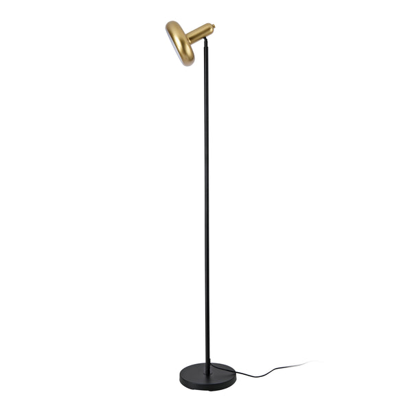 Golvlampa Namsos metall svart/guldfärgad [lux.pro]