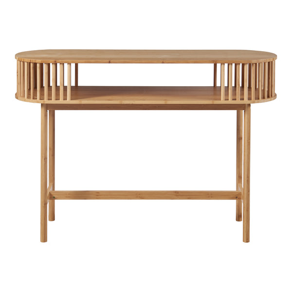 Avlastningsbord Pomarkku 120x39x85 cm bambu [en.casa]
