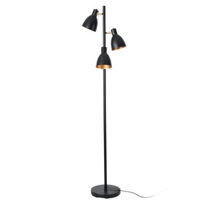 Witney 3-ljus golvlampa metall svart [lux.pro]