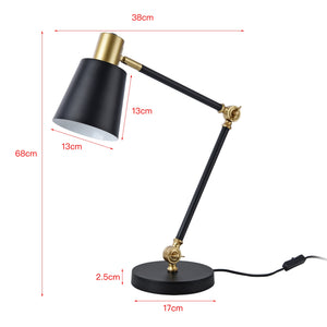 Abergele bordslampa svart / guldfärgad [lux.pro]