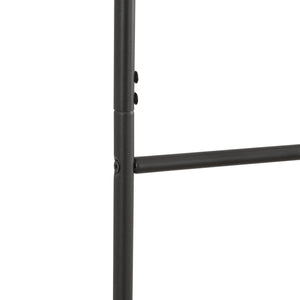 Handduksstege Bodø stål 176x38 cm svart [en.casa]