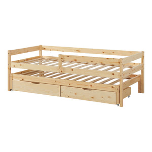 Dubbel barnsäng Sonkajärvi 90x200cm furu natur [en.casa]