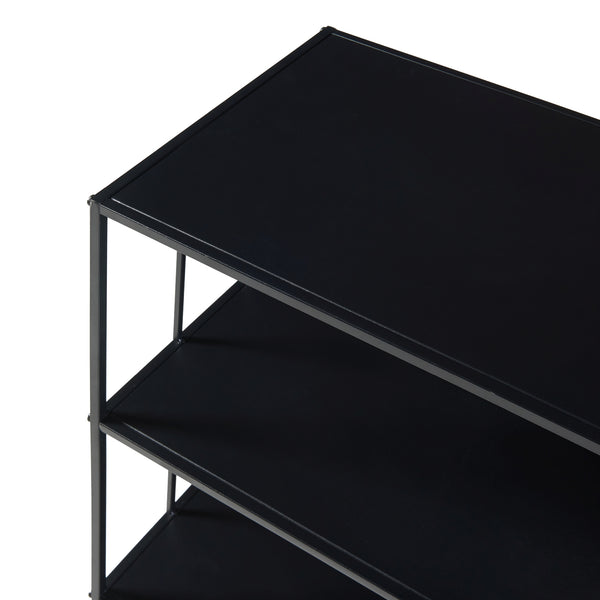 Konsolbord Baarn 65,5x70x32 cm svart [en.casa]