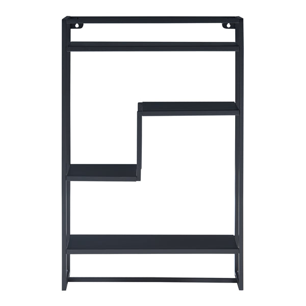 Väggmonterad hylla Uurainen 60x40x13 cm Svart [en.casa]