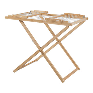 Hopfällbar klädstreck Fakala 154x59x82 cm bambu [en.casa]