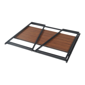 Fällbart skrivbord Ringerike 104,5x53x85,5cm svart/valnöt [en.casa]