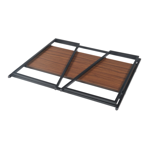 Fällbart skrivbord Ringerike 104,5x53x85,5cm svart/valnöt [en.casa]