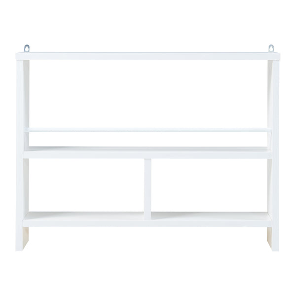 Väggmonterad hylla Piteå 60x10,5x45cm Vit [en.casa]